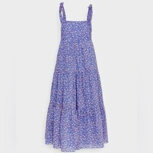 Madewell Cottagecore Floral 100% Cotton Tie-Strap Midi Dress — Size Small